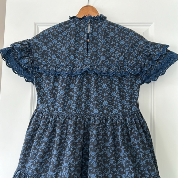Ulla Johnson Leonie Floral Print Tiered Ruffle Dress w Pockets +MEASUREMENTS 2 - Picture 11 of 15